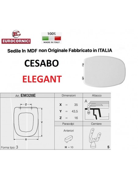 WC-SITZ CESABO ELEGANT EM328E