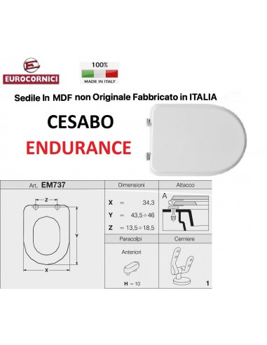 SEDILE PER WC CESABO ENDURANCE EM737