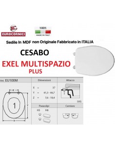 SEDILE PER WC CESABO MULTISPAZIO PLUS EU100M