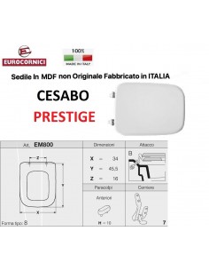 SEDILE PER WC CESABO PRESTIGE EM800