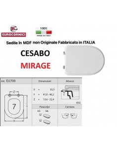 SEDILE PER WC CESABO MIRAGE EU700