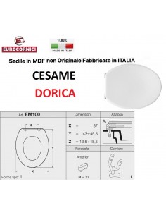 SEDILE PER WC CESAME DORICA EM100