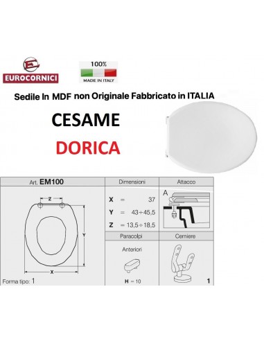 WC-SITZ CESAME DORICA EM100