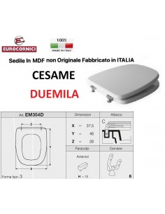 SEDILE PER WC CESAME DUEMILA EM354D