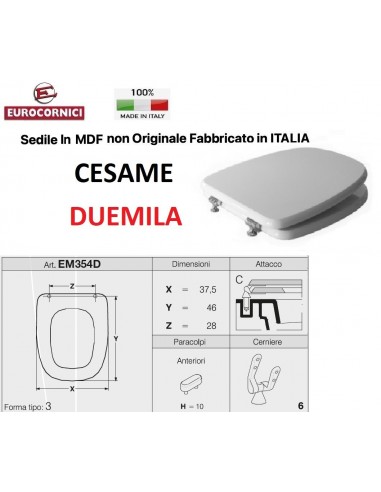 WC-SITZ CESAME DUEMILA EM354D