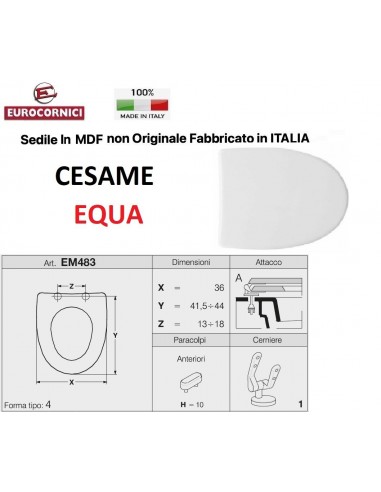 SEDILE PER WC CESAME EQUA EM483