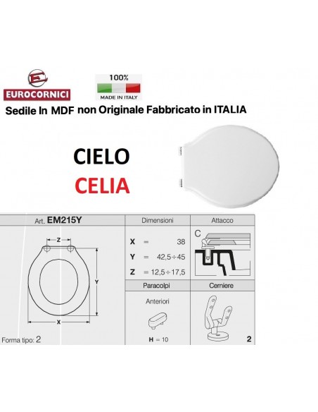 WC-SITZ CIELO EASY EM215Y