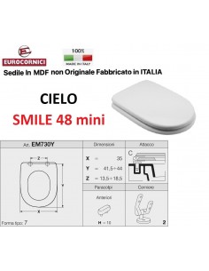 WC-SITZ CIELO SMILE 48 MINI EM730Y