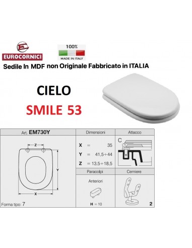 WC-SITZ CIELO SMILE 53 EM730Y