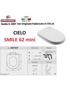 SEDILE PER WC CIELO SMILE 62 MINI EM730Y