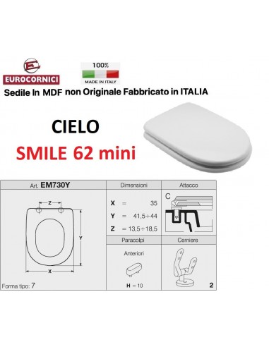 WC-SITZ CIELO SMILE 62 MINI EM730Y