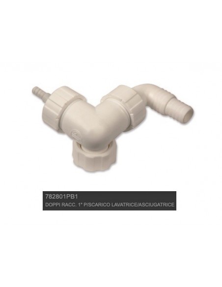 SCARICO DOPPIO PER LAVATRICE E ASCIUGATRICE DIAMETRO 1"