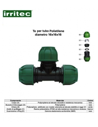 TE A COMPRESSIONE CONNECT 16X16X16
