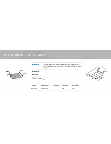 SEDILE PER VASCA G24JDS29