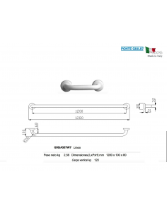 LINEARE SCHUBGRIFF 1280mm