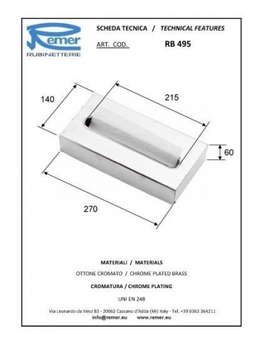 ROSTFREI TASCHENTUCHHALTER RB495