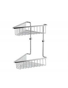 PORTASAPONE ANGOLARE IN OTTONE CROMATO REMER DOPPIO