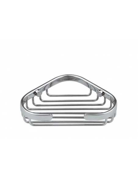 PORTASAPONE ANGOLARE IN OTTONE CROMATO REMER GRANDE RB272