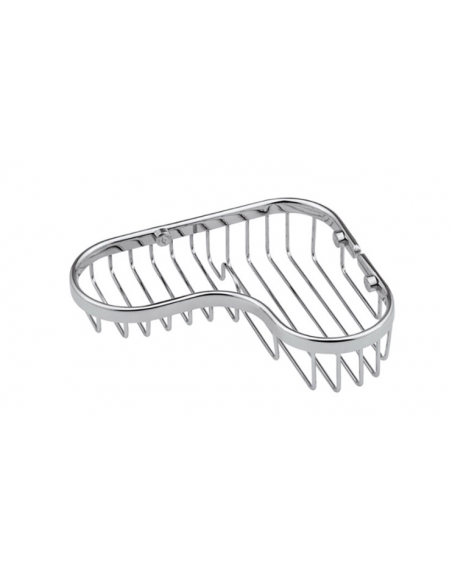 SEIFENHALTER AUS VERCHROMTEM MESSING REMER RB273 ECKIG