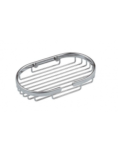 PORTASAPONE IN OTTONE CROMATO REMER RB281 OVALE