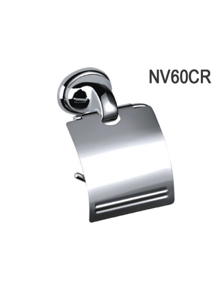 PORTA ROTOLO IN OTTONE CROMATO REMER NV60 SERIE 900