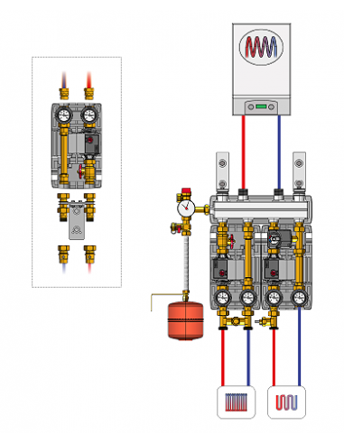MODULO IDRAULICO BRV DN20 20255R-M33 SENZA...