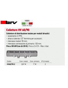 SAMMLER BRV DN20 FÜR 2 MODULE 3/4X1"
