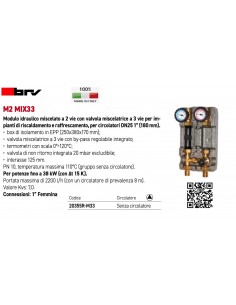 HYDRAULIKMODUL BRV DN25 M2 20355R OHNE ZIRKULATOR