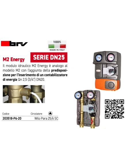 HYDRAULIKMODUL BRV DN25 203518-P6-20 WILO ZIRKULATOR PARA 25/6 SC