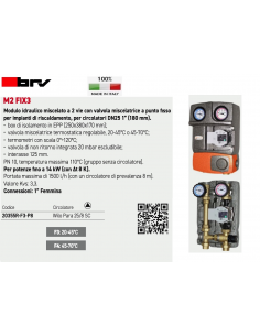 MODULO IDRAULICO BRV DN25 20355R-F3-P8 Circolatore Wilo...