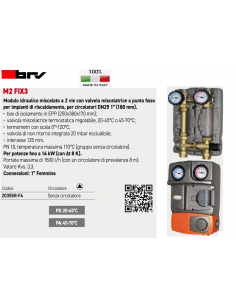 MODULO IDRAULICO BRV DN25 20355R-F4 SENZA CIRCOLATORE