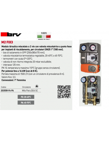 MODULO IDRAULICO BRV DN25 20355R-F4-P6...