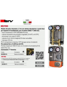 MODULO IDRAULICO BRV DN25 20358R-F3 SENZA CIRCOLATORE