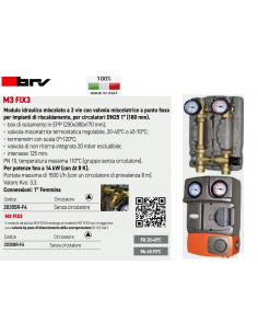MODULO IDRAULICO BRV DN25 20358R-F4 SENZA CIRCOLATORE