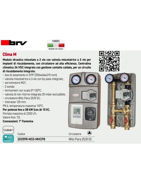 HYDRAULIKMODUL BRV DN25 20359R-M33-MHCP8 Wilo Umwälzpumpe Para 25/8 SC