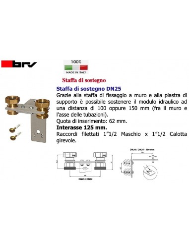 STAFFA DI SOSTEGNO BRV   DAOA25SET