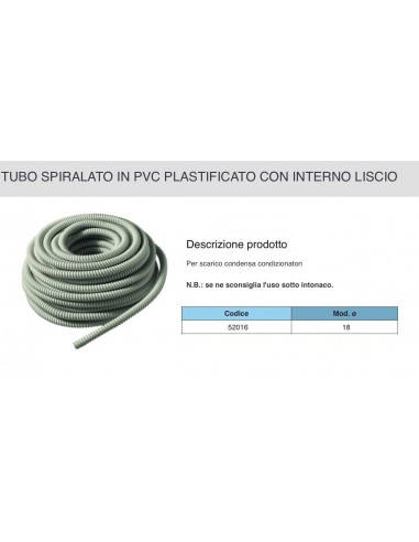 TUBO SCARICO COND.SPIR.DIAM.18