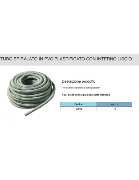 TUBO SCARICO COND.SPIR.DIAM.18