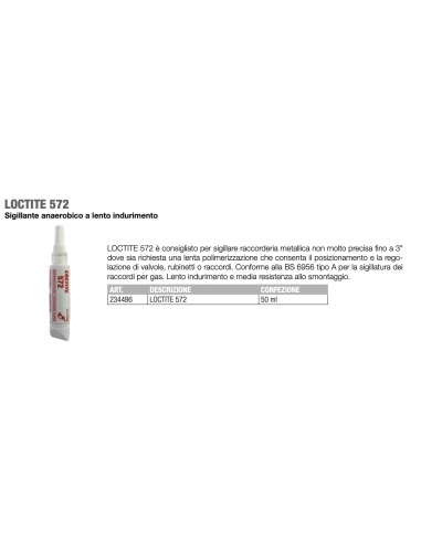 LOCTITE 572 SIGILLANTE ML.50