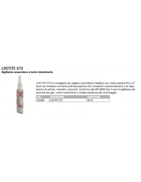LOCTITE 572 SIGILLANTE ML.50