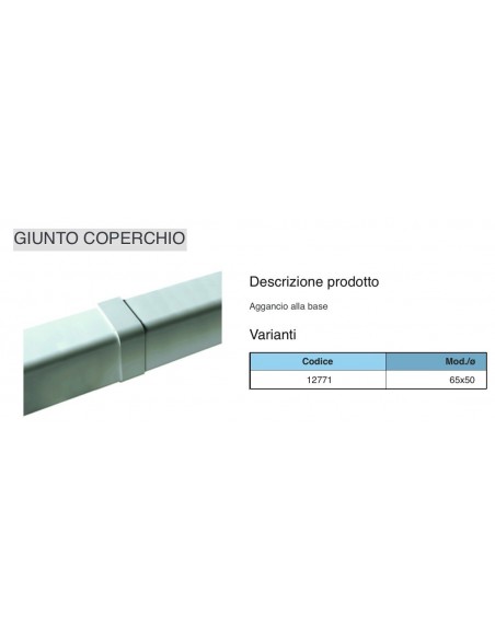 VERBINDER FÜR KANAL SONIA 65X50