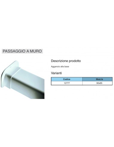 PASSAGGIO A MURO mm.90X65 PER CANALINA SONIA