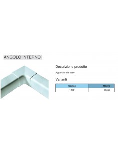 CURVA INTERNA  mm.65X50 PER CANALINA SONIA