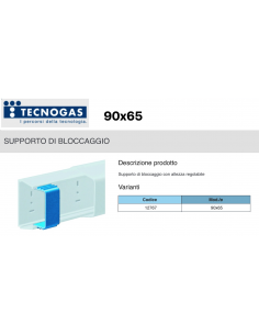 Sperrhalter mm.90x65 für Sonia-Kabelkanal