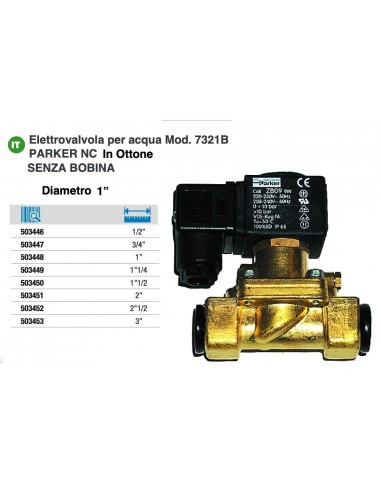 PARKER MAGNETVENTIL OHNE SPULE AUS MESSING FÜR...