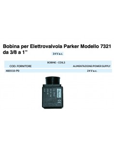 BOBINA PER ELETTROVALVOLA PARKER 24V 3/8*1"