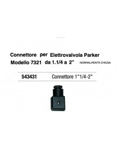 CONNETTORE PER ELETTROVALVOLA 1.1/4*2"