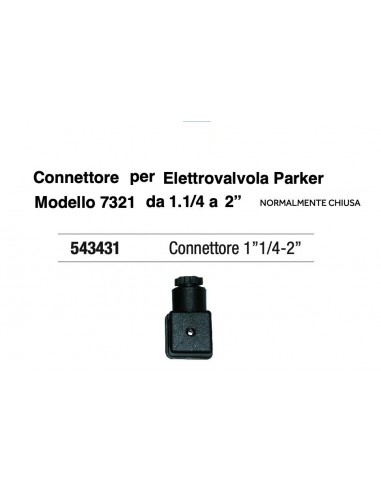 STECKER FÜR MAGNETVENTIL 1.1/4*2"