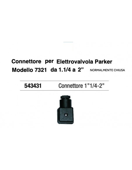 STECKER FÜR MAGNETVENTIL 1.1/4*2"