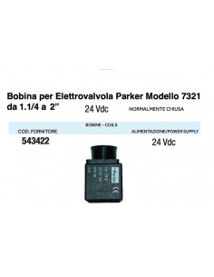 BOBINA PER ELETTROVALVOLA PARKER 24V 1.1/4*2"